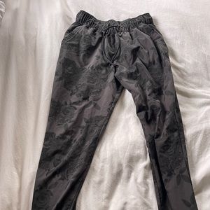 Adidas black rose sweat pants